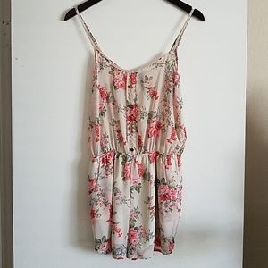 Floral Romper w/ Pockets